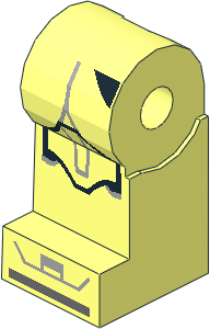 Minifig Leg Right with SW Clone Trooper Black, Light Bluish Grey Markings and Knee Pad Pattern