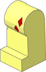 Minifig Leg Left with  2 Red Diamonds on Top Pattern