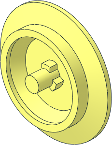 Train Wheel with Pin for Wheel Bogie