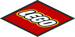 Sticker  2.5 x  2.5 with LEGO Logo