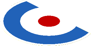 Sticker  5.0 x  8.0 Round with Red/White/Blue Concentric Rings - Main Part