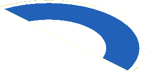 Sticker  3.0 x  8.0 Round with Red/White/Blue Concentric Rings - Secondary Part