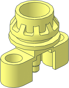 Technic Beam  3 with Pneumatic Hose and Bladder Attachments