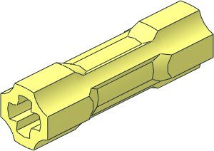 Technic Axle Joiner  3L with Two Flat Sides