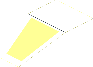 Sticker  4.0 x  7.5 with SW Y-wing Cockpit Top (Formed)