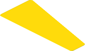 Sticker  1.5 x  3.3 Trapezoid Yellow Left