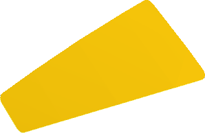 Sticker  1.5 x  3.3 Trapezoid Yellow Left (Formed)