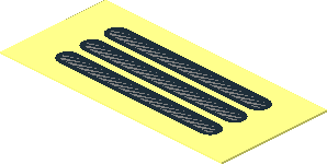 Sticker  0.9 x  1.9 with Horizontal Grille