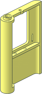 Train Door  1 x  4 x  5 Right with Thick Bottom Support