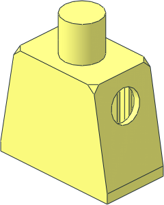 Minifig Torso with Arm Locking Notches