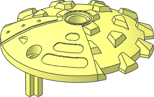 Constraction Shield  5 x  5 with Circular Grinder