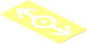 Sticker  1.8 x  3.8 with White Train Logo (2006)