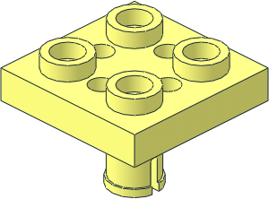 Plate  2 x  2 with Pin Type 2