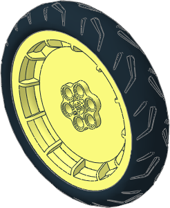 Wheel 17 x 75 Motorcycle Solid with Tyre 21/ 48 x 75 Motorcycle with Racing Tread