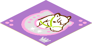 Sticker  1.9 x  1.9 with Horse Head Facing Right in Horseshoe