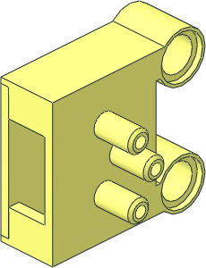 Technic Pneumatic Valve with Pegholes Box
