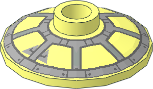 Dish  2 x  2 Inverted with Octagonal Cockpit Pattern