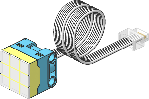 Electric Powered Up LED Matrix with Coiled Cable