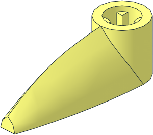 Technic Tooth  1 x  3 with Axlehole with Straight Bottom Cavity