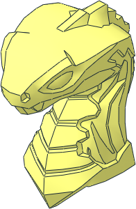 Minifig Head Snake with Closed Mouth