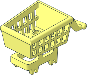 Minifig Shopping Cart Frame