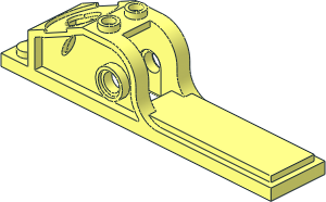 Projectile Launcher  2 x 10 x  3 Tornado Spinner Launcher Base
