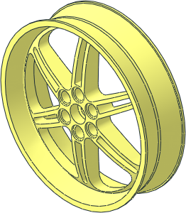 Wheel Rim 20 x 75 with 6 Double Spokes