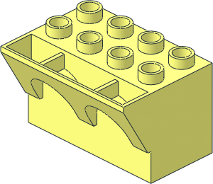 Duplo Brick  3 x  4 x  2 with Arched Parapet