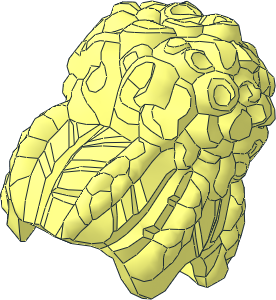 Minifig Hair Put Up with Braids