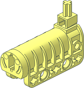 Technic Competition Cannon with Flat Bottom with Long Trigger (Unloaded)
