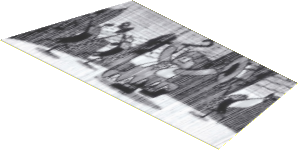 Sticker  4.0 x  8.3 Trapezoidal with Movie Screen