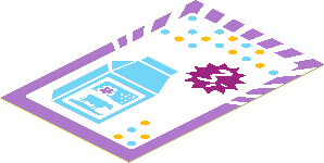 Sticker  2.9 x  1.9 with Milk Carton and Price