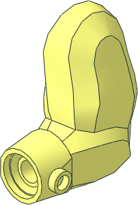 Figure Troll Arm Left with  Wrist Cuff