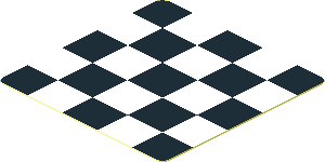 =Sticker  1.8 x  1.8 Chequered