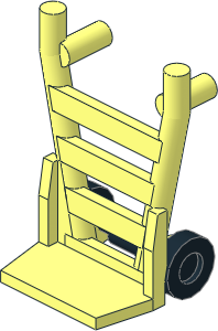 Minifig Hand Truck (Complete)