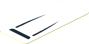 Sticker  1.9 x  0.8 with Black Airscoope on White Background