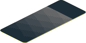 Sticker  1.9 x  0.8 with Black and Dark Grey Face (Needs Work)