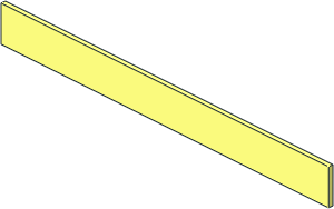 ~Electric Light & Sound Brick  1 x  8 with 3 Light Holes Lid