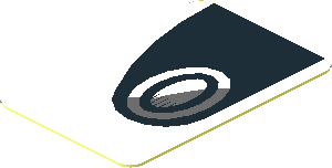 Sticker  1.8 x  0.8 with Black Headlamp on White Background Right (Needs Work)