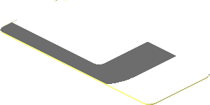 Sticker  0.8 x  1.9 with Dark Grey Lines on White Background Back Right