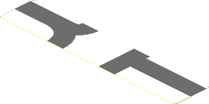 Sticker  0.8 x  4 with Dark Grey Lines on White Background Left