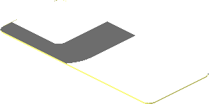 Sticker  0.8 x  1.9 with Dark Grey Lines on White Background Front Right