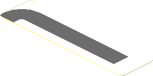 Sticker  0.8 x  3.0 with Dark Grey Lines on White Background Right