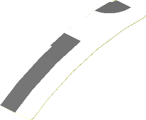 Sticker  0.8 x  3.0 with Dark Grey Lines on White Background Left (Formed)