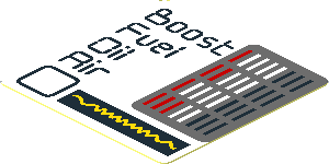 Sticker  1.8 x  1.8 with Indicators on White Background