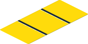 Sticker  1.2 x  2.6 with Black Lines