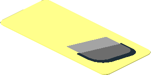 Sticker  0.8 x  1.8 with Black Air Scope on Transparent Background