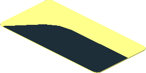 Sticker  0.9 x  1.8 with Black Trapezoid on Transparent Background Right