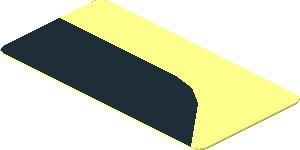 Sticker  0.9 x  1.8 with Black Trapezoid on Transparent Background Left