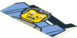 Sticker  0.7 x  1.7 with Frightened Grandfather